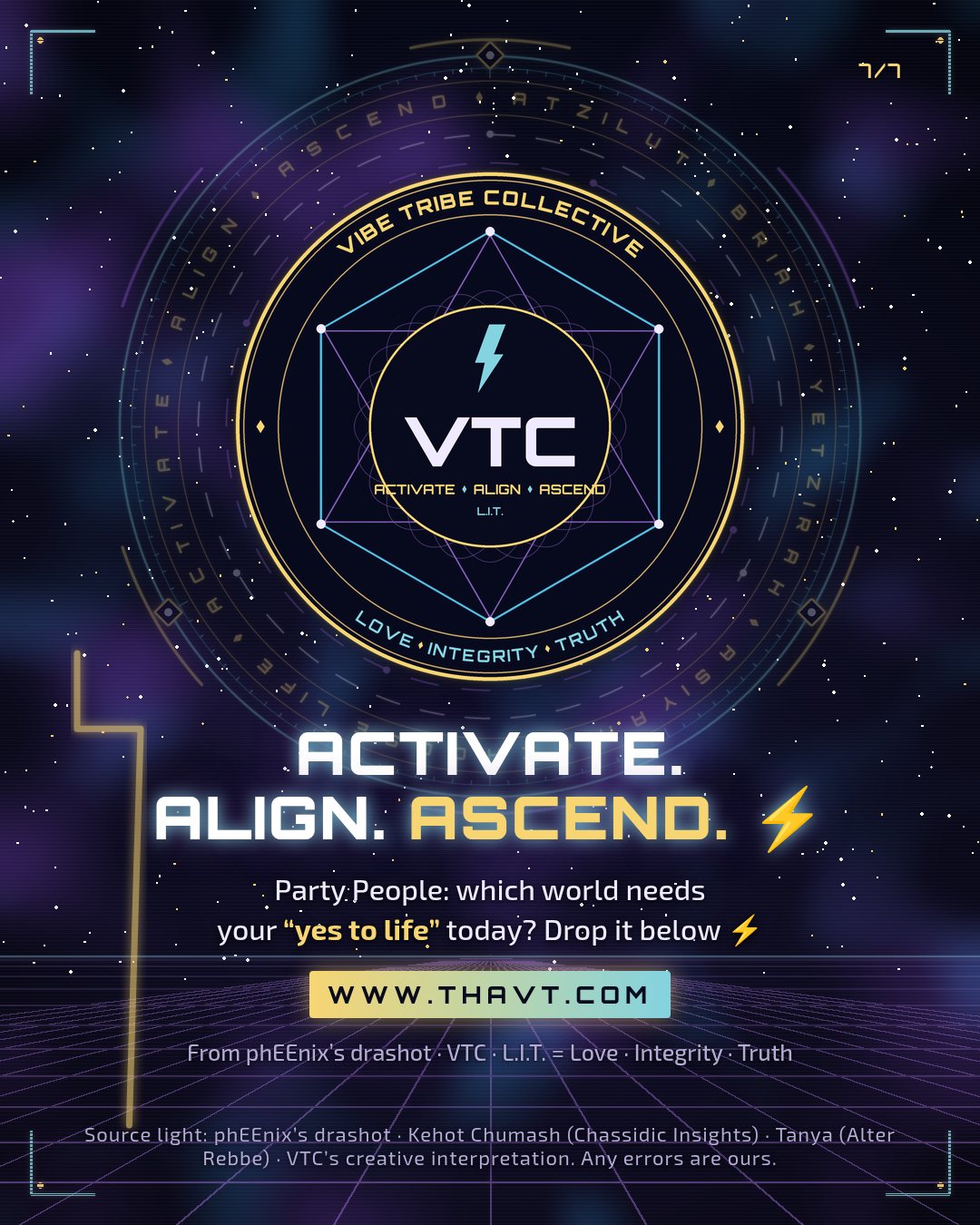 Ascend: "Activate. Align. Ascend." with the VTC crest and www.thavt.com.
