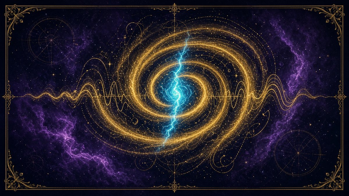 Golden sound spiral of light — Codex Lumina sacred visual