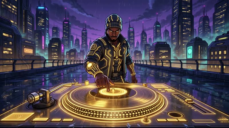 DJ Asher GlowMotion scene still